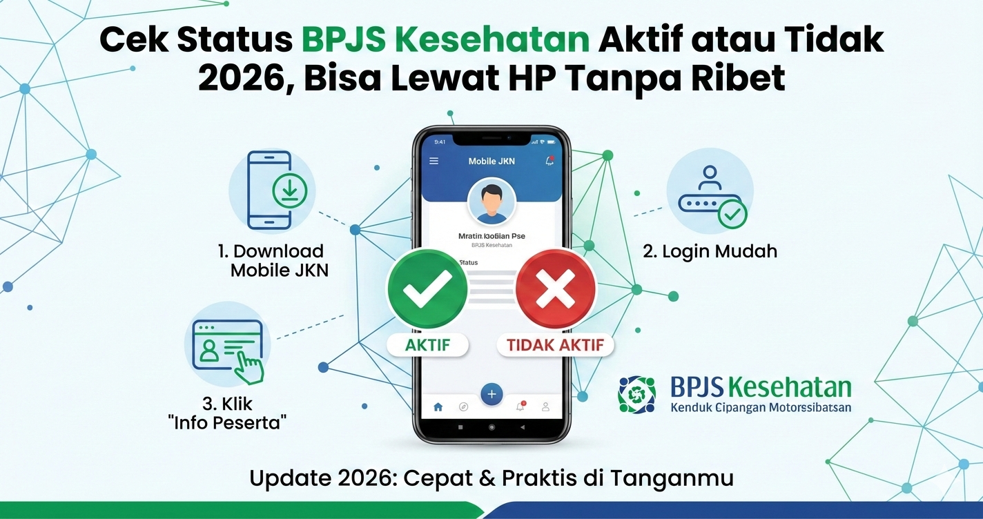 Cek Status BPJS Kesehatan Aktif atau Tidak 2026, Bisa Lewat HP Tanpa Ribet
