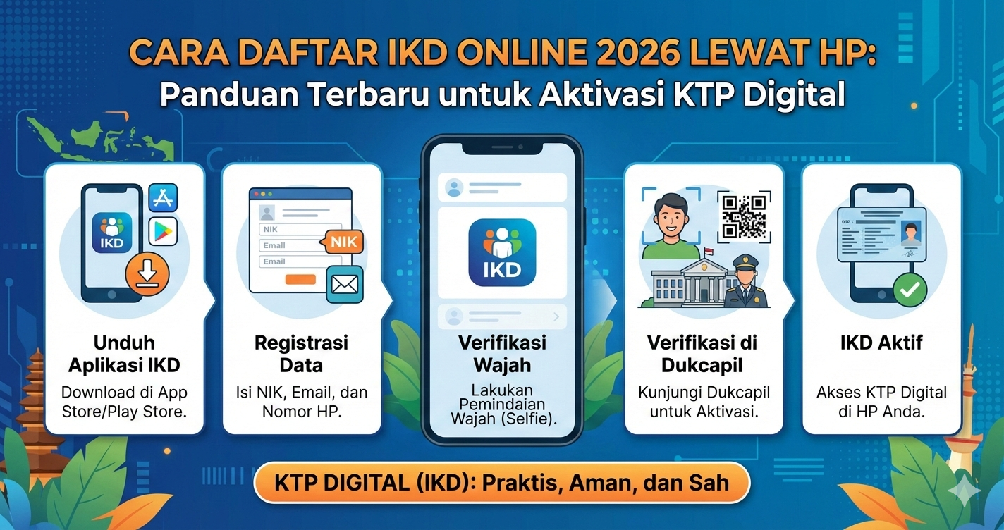 Cara Daftar IKD Online 2026 Lewat HP: Panduan Terbaru untuk Aktivasi KTP Digital
