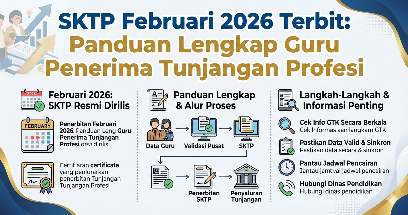 SKTP Februari 2026 Terbit: Panduan Lengkap Guru Penerima Tunjangan Profesi