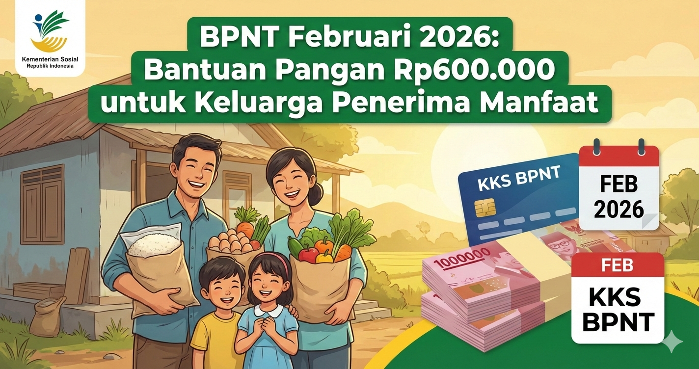 BPNT Februari 2026: Bantuan Pangan Rp600.000 untuk Keluarga Penerima Manfaat