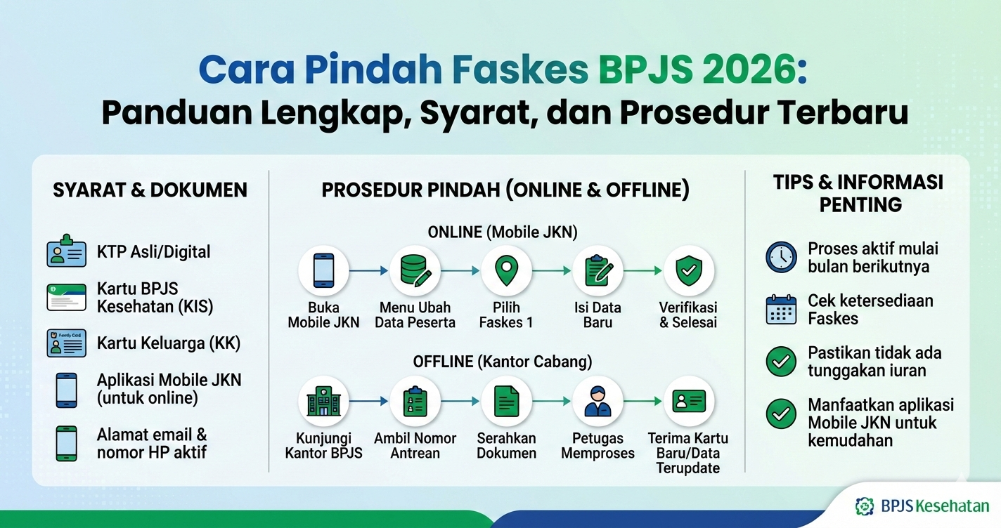 Cara Pindah Faskes BPJS 2026: Panduan Lengkap, Syarat, dan Prosedur Terbaru