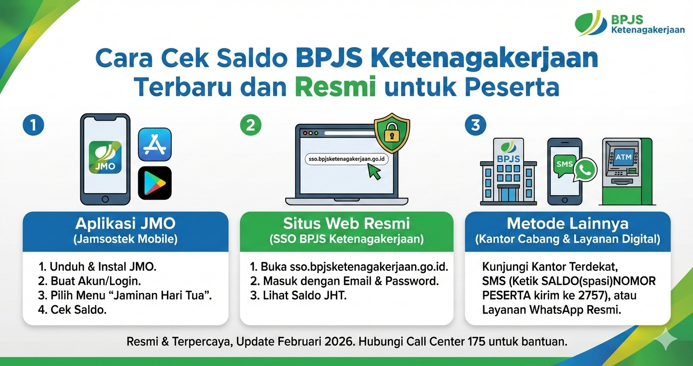 Cara Cek Saldo BPJS Ketenagakerjaan Terbaru dan Resmi untuk Peserta