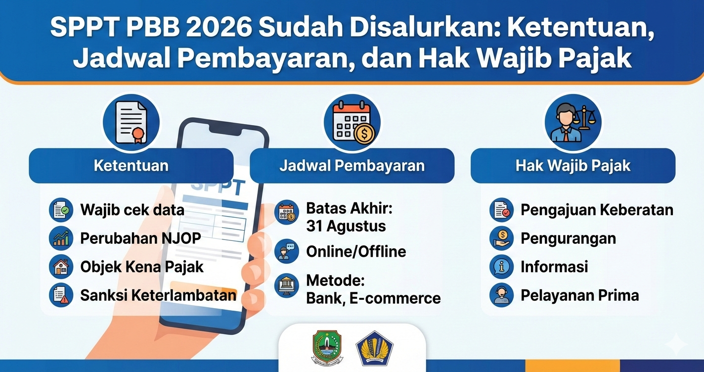 SPPT PBB 2026 Sudah Disalurkan: Ketentuan, Jadwal Pembayaran, dan Hak Wajib Pajak