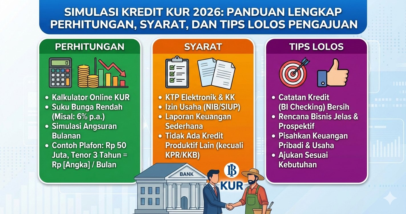 Simulasi Kredit KUR 2026: Panduan Lengkap Perhitungan, Syarat, dan Tips Lolos Pengajuan