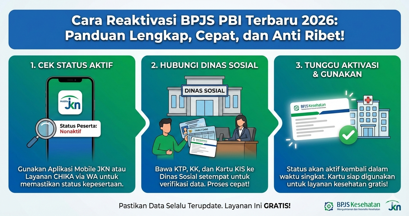 Cara Reaktivasi BPJS PBI Terbaru 2026: Panduan Lengkap, Cepat, dan Anti Ribet!