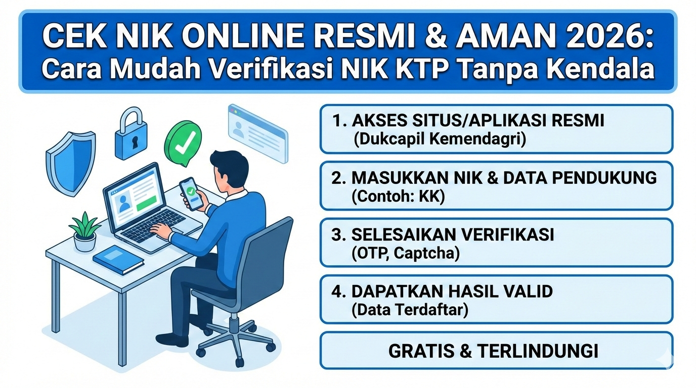 Cek NIK Online Resmi & Aman 2026: Cara Mudah Verifikasi NIK KTP Tanpa Kendala