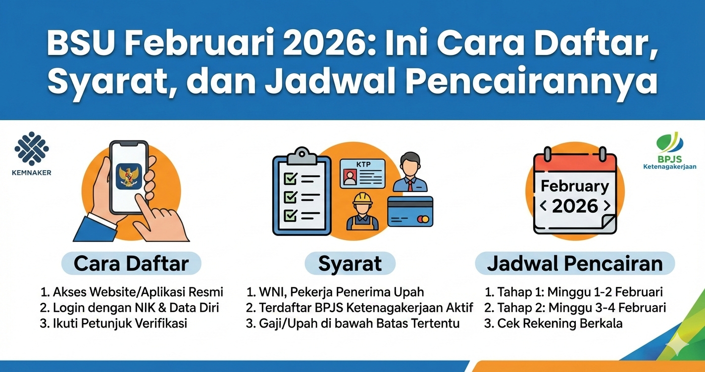 BSU Februari 2026: Ini Cara Daftar, Syarat, dan Jadwal Pencairannya