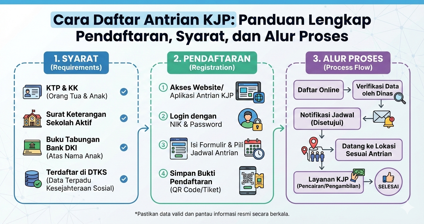 Cara Daftar Antrian KJP: Panduan Lengkap Pendaftaran, Syarat, dan Alur Proses